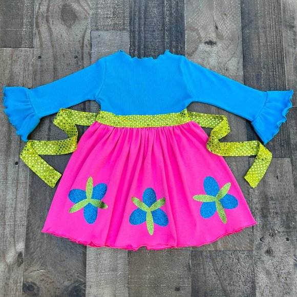 Poppy Troll Comfy Knit Costume Dress - Picture 1 of 2